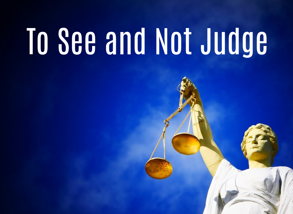 To See and Not Judge